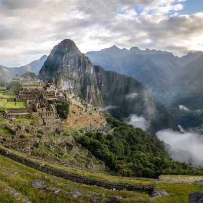 Panoramic View of Machu Picchu Inca Ruins - Sacred Valley, Peru