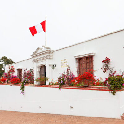 LIMA, PERU - MAY 28, 2015: The Larco Museum is a museum of pre-Columbian art, located in Lima, Peru