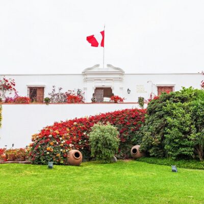 LIMA, PERU - MAY 28, 2015: The Larco Museum is a museum of pre-Columbian art, located in Lima, Peru