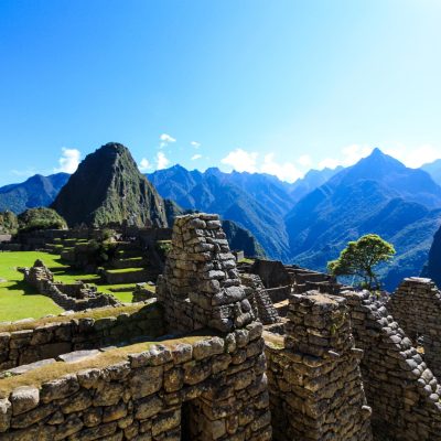 Machu Picchu under clear skies in the dry season, the best time to visit Peru for open mountain views