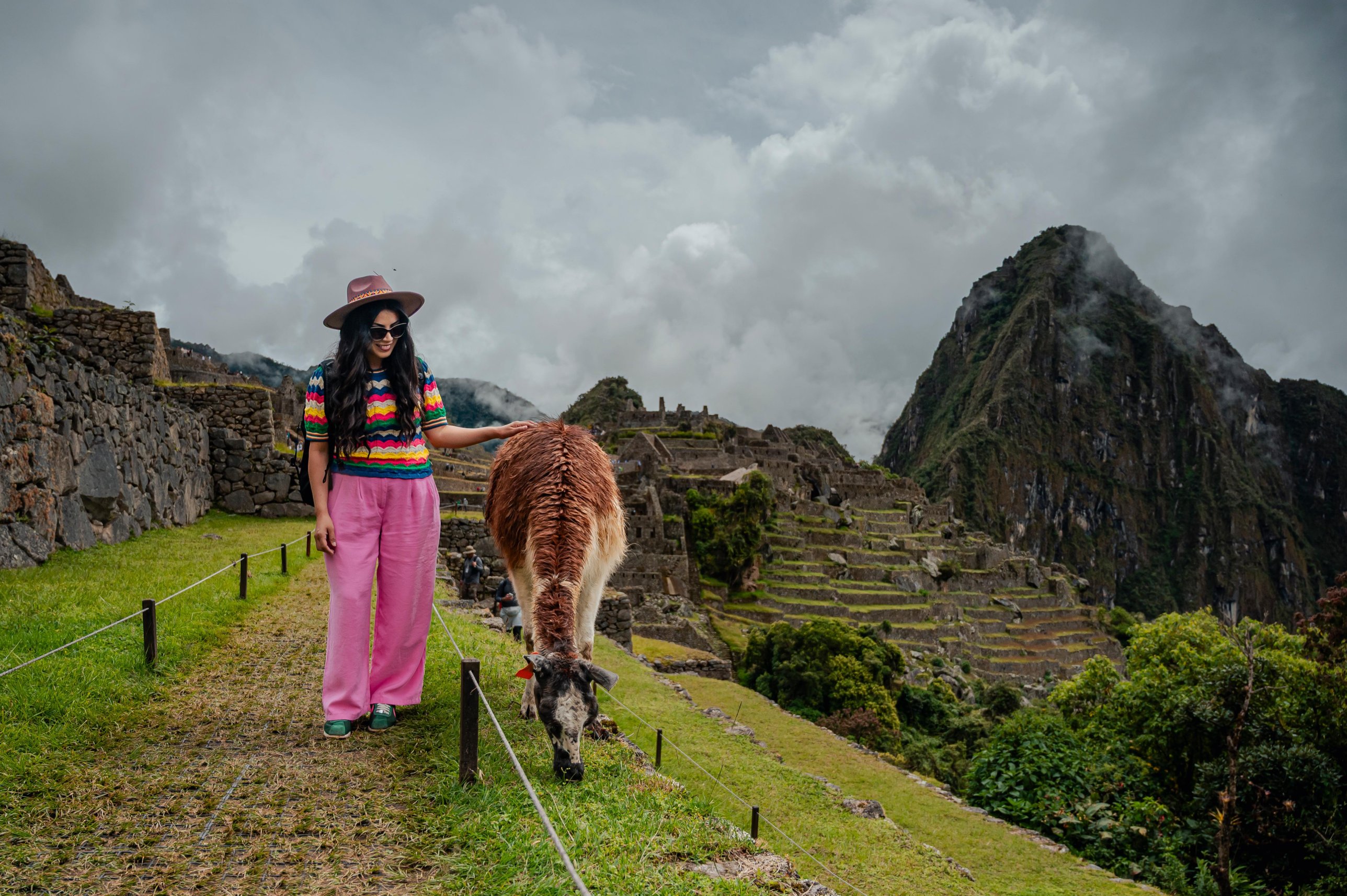 Patricia at Machu Picchu